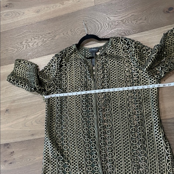 Chico's Travelers Cardigan, Sleeveless Top, Pants Size 3 - Green - 3 Piece Set - Picture 12 of 15